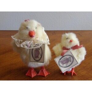 Vintage Lot of 2 A&A Plush Kimbearly's Originals Chick Peeps and De Dee Tongue